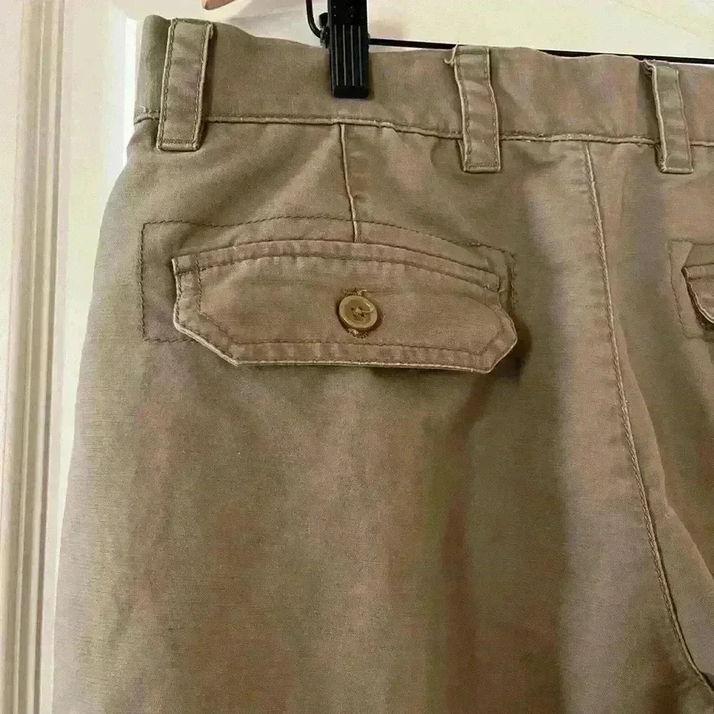 Men’s Izod Trousers Dress Pants Tan With Pockets Size 34 X30 - Picture 8 of 10